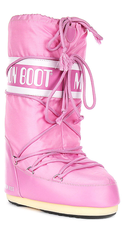 Moon Boot Icon Nylon In Pink For Women