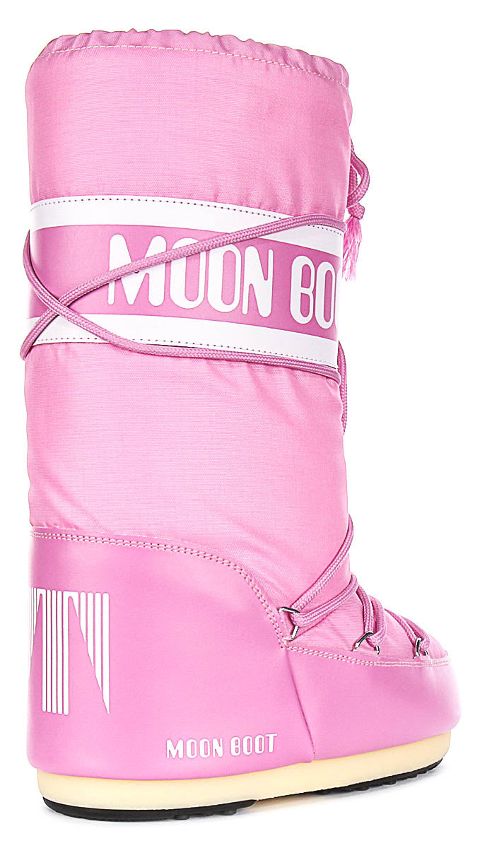 Moon Boot Icon Nylon In Pink For Women