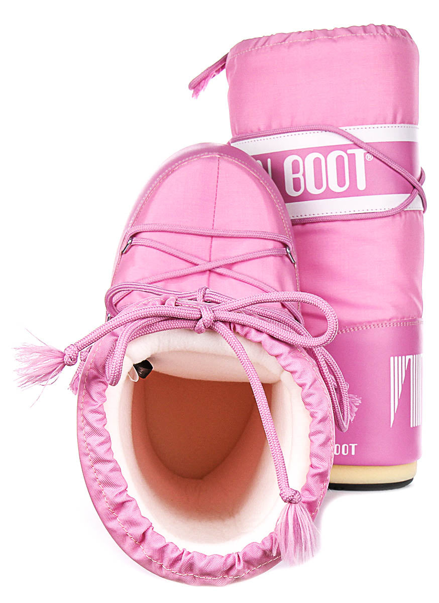 Moon Boot Icon Nylon In Pink For Women