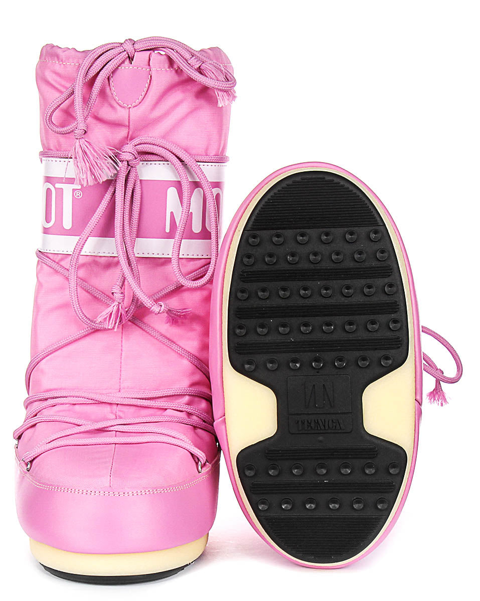 Moon Boot Icon Nylon In Pink For Women