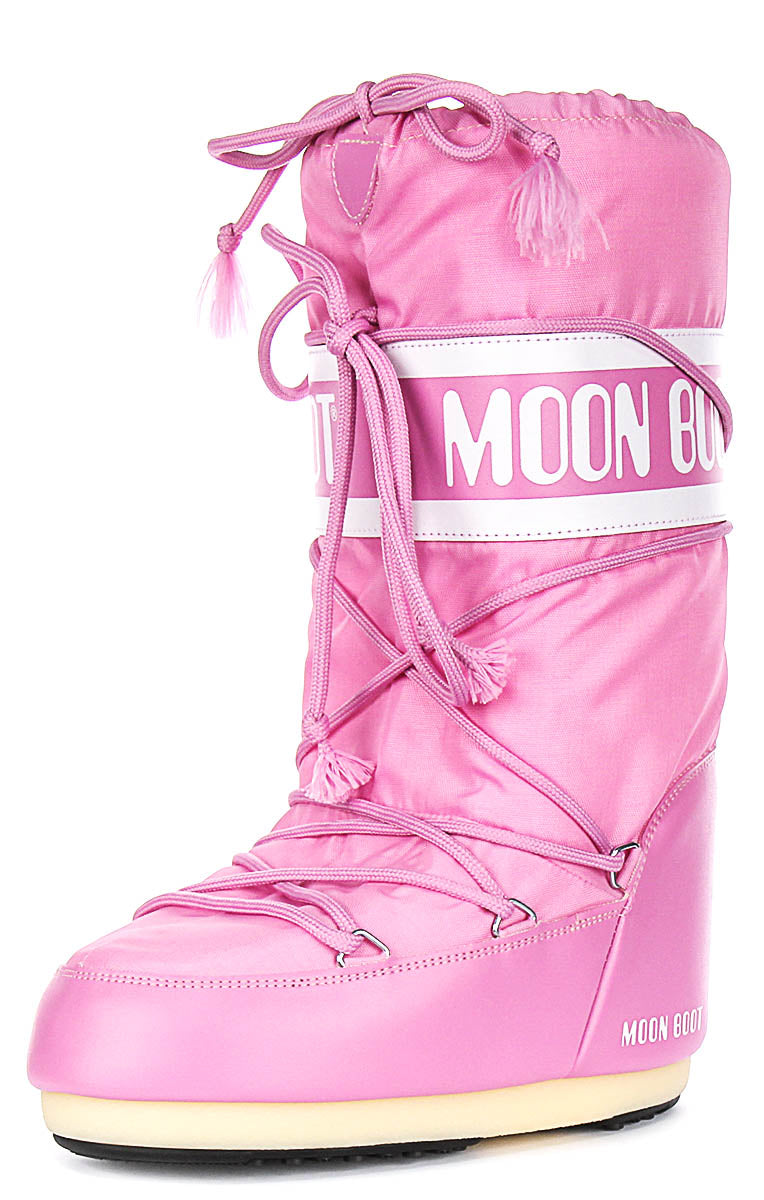 Moon Boot Icon Nylon In Pink For Women