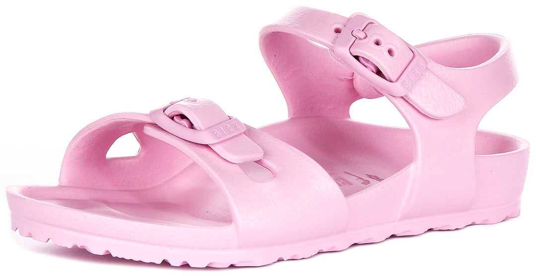 Birkenstock Rio Eva Kinder In Pink | Schmale Passform