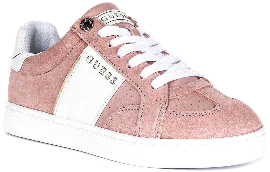 Guess Jrone Suede Sneaker In Pink for Women