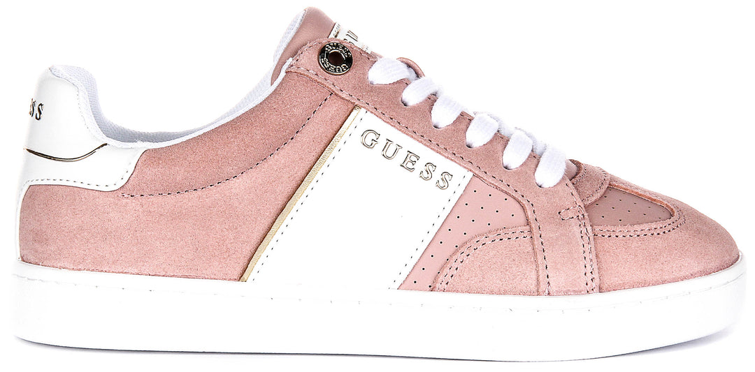 Guess Jrone Suede Sneaker In Pink for Women