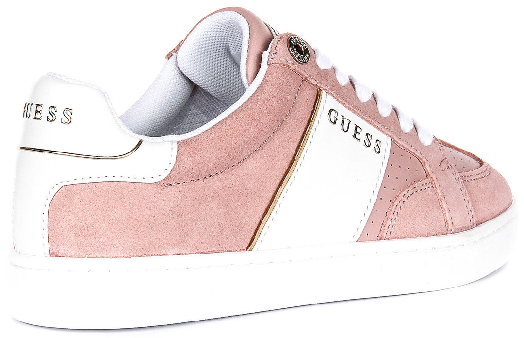 Guess Jrone Suede Sneaker In Pink for Women