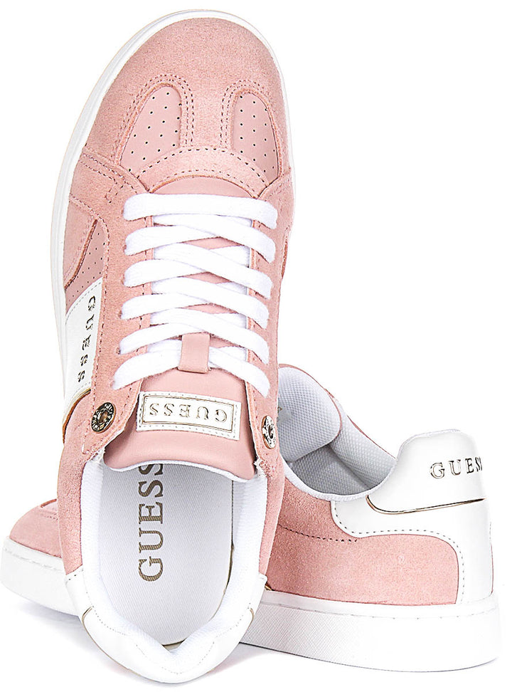 Guess Jrone Suede Sneaker In Pink for Women