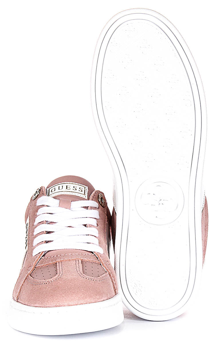 Guess Jrone Suede Sneaker In Pink for Women