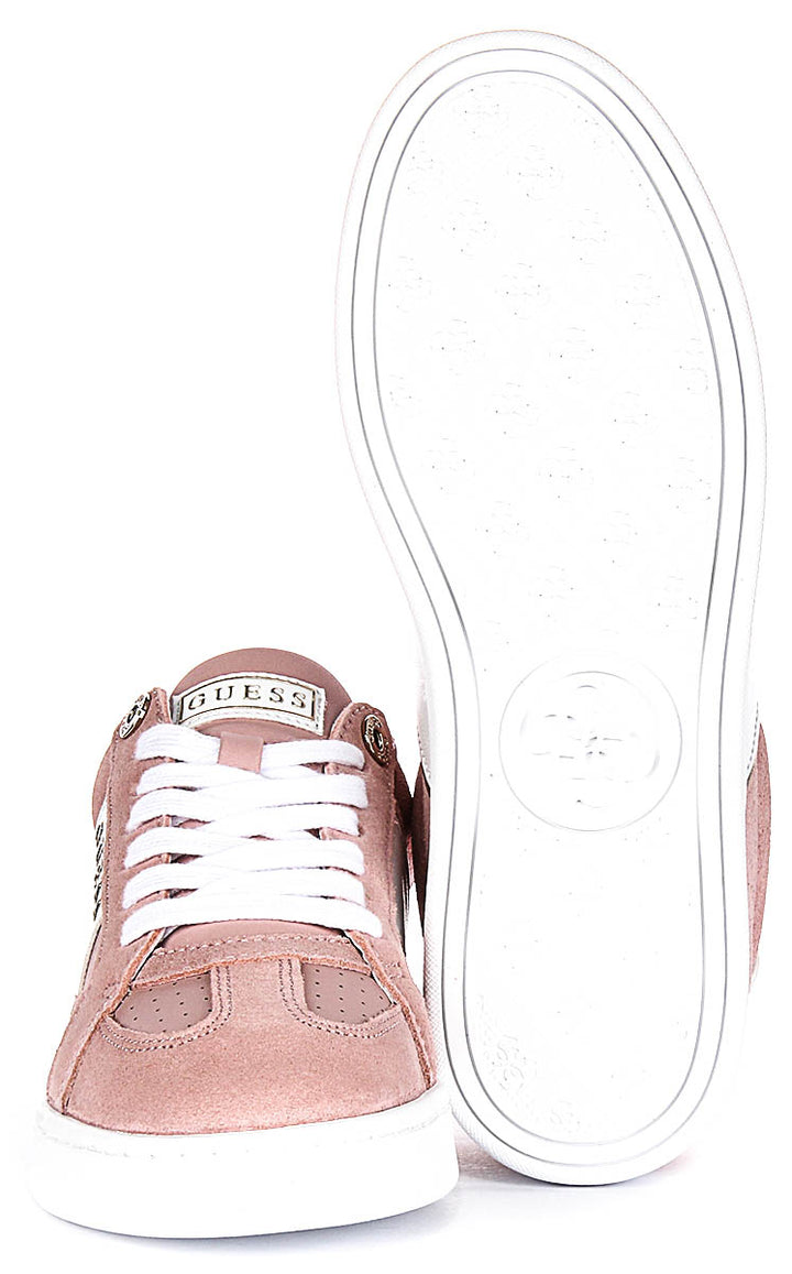 Guess Jrone Suede Sneaker In Pink for Women