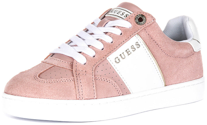 Guess Jrone Suede Sneaker In Pink for Women