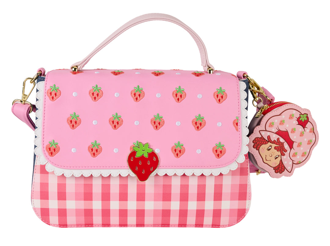 Loungefly Strawberry Shortcake Crossbody Bag In Pink