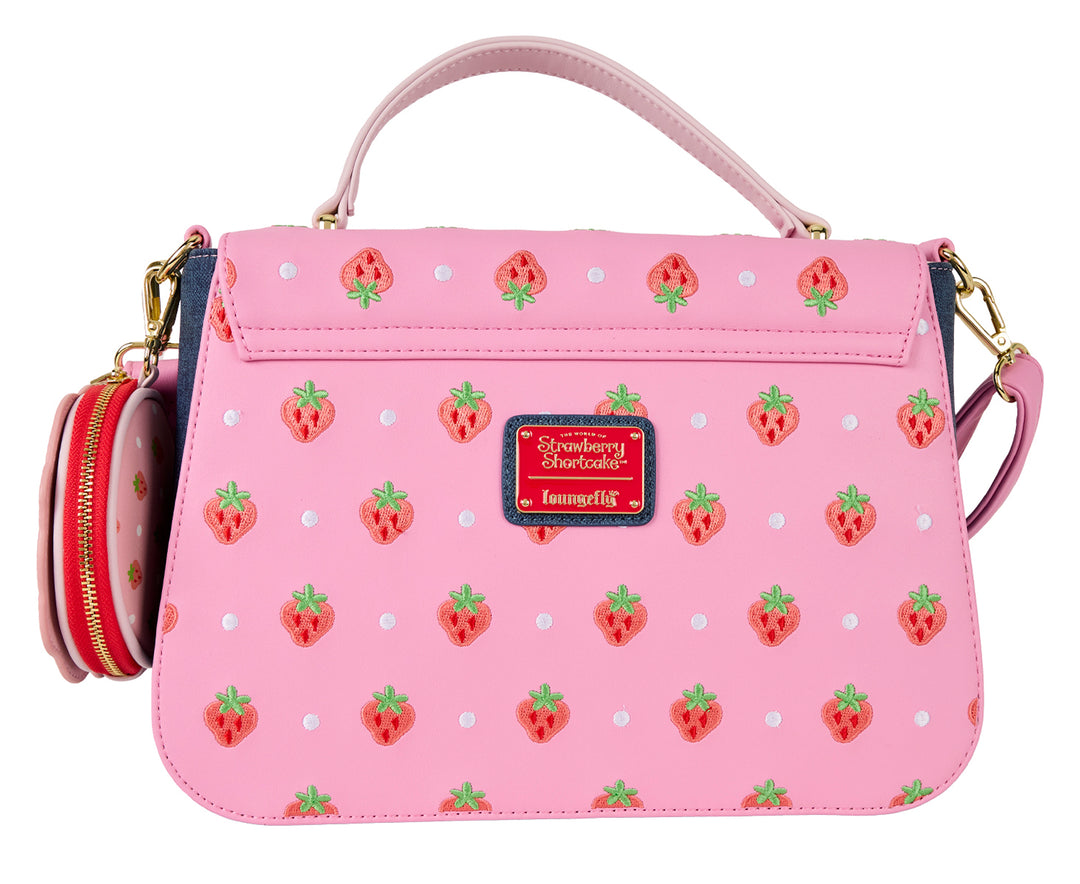 Loungefly Strawberry Shortcake Crossbody Bag In Pink