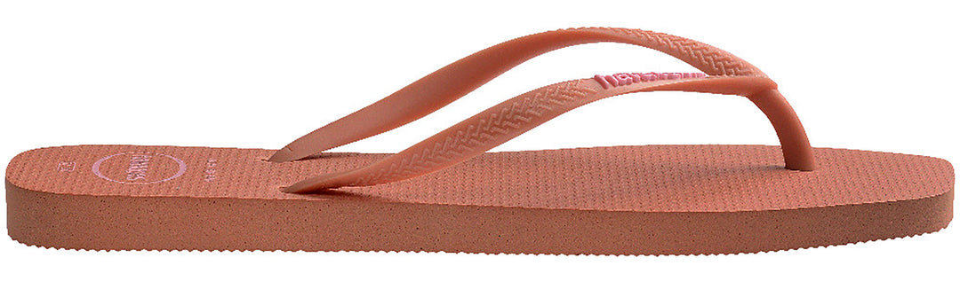 Havaianas Slim Square Logo In Pink For Women