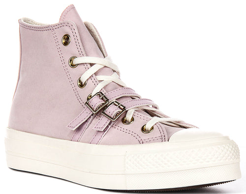 Converse Chuck Taylor All Star Lift Hi A11864C In Pink Buckles