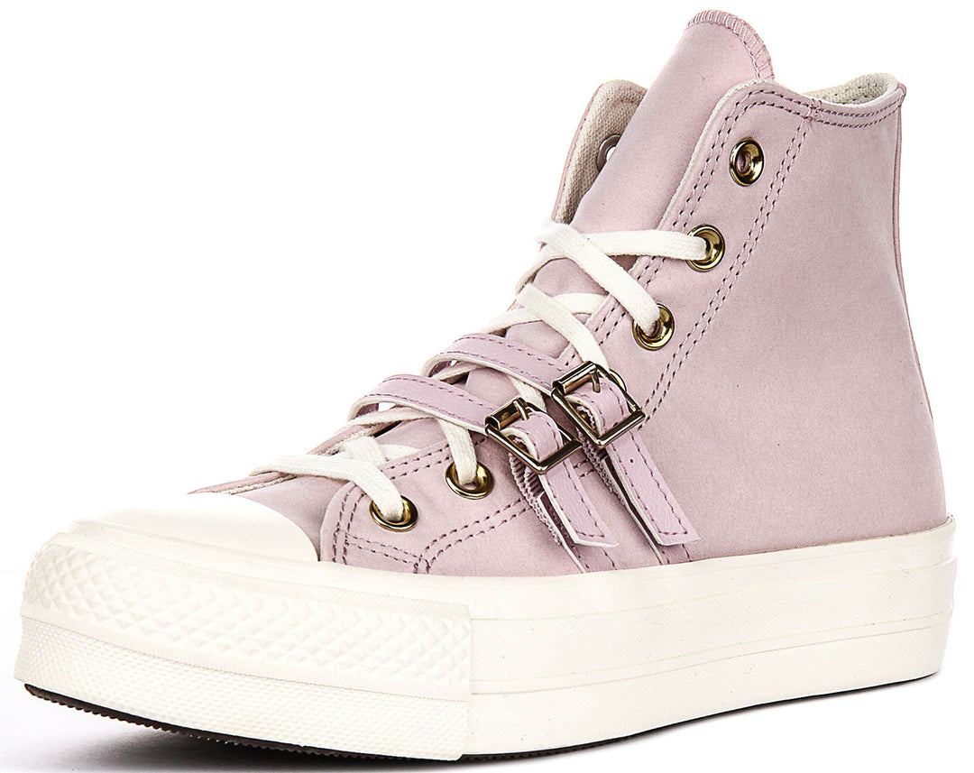 Converse Chuck Taylor All Star Lift Hi A11864C In Pink Buckles