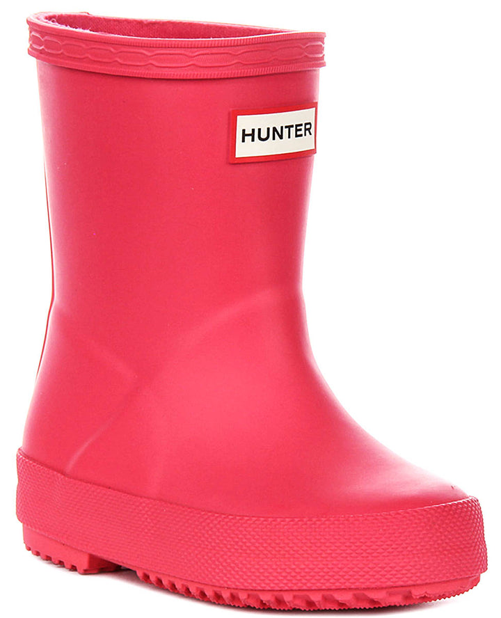 Hunter Kids First Boot In Pink For Kid