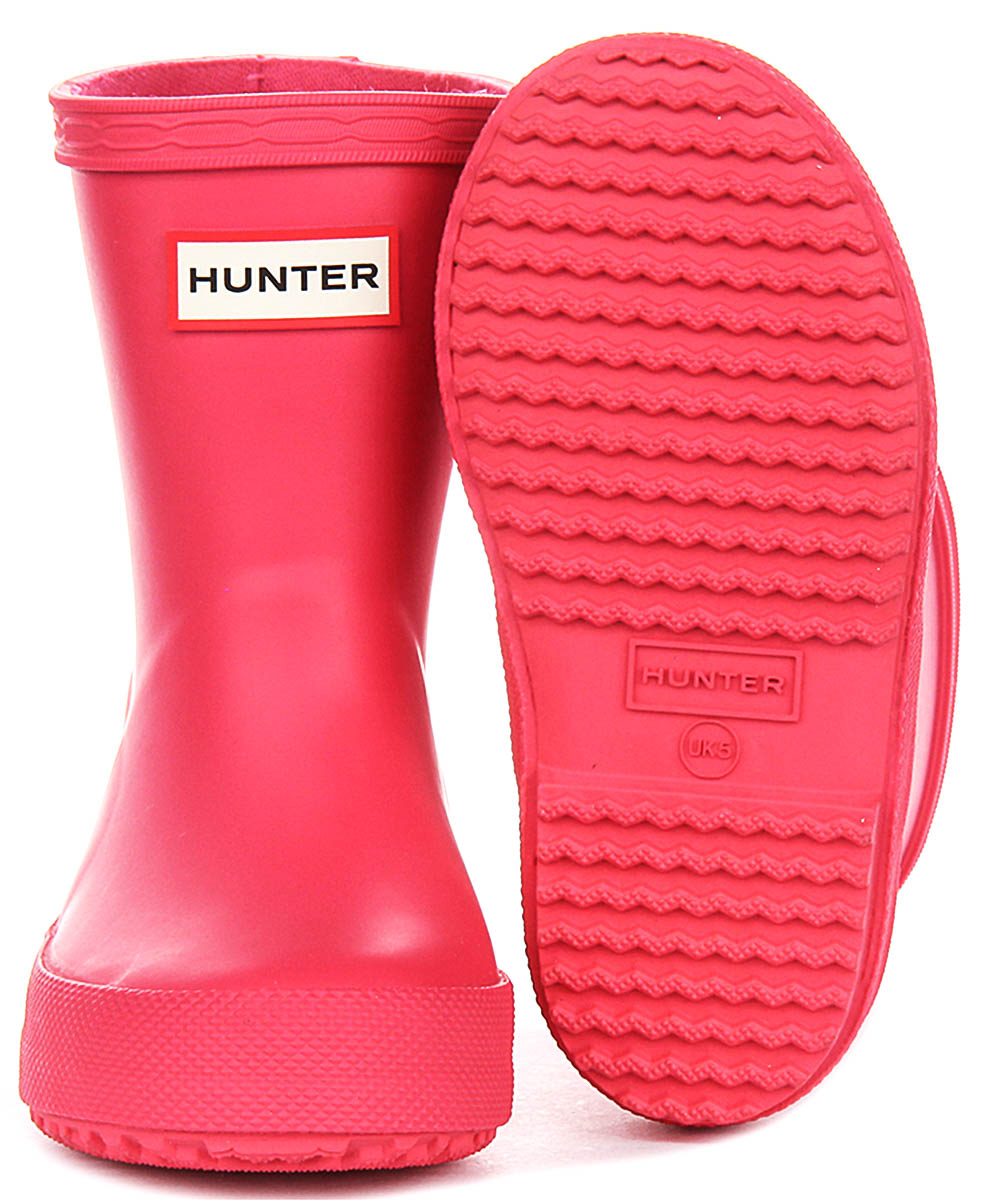 Hunter Kids First Boot In Pink For Kid