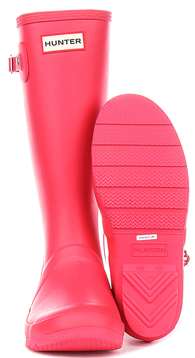 Hunter Original Boots In Pink For Juniors