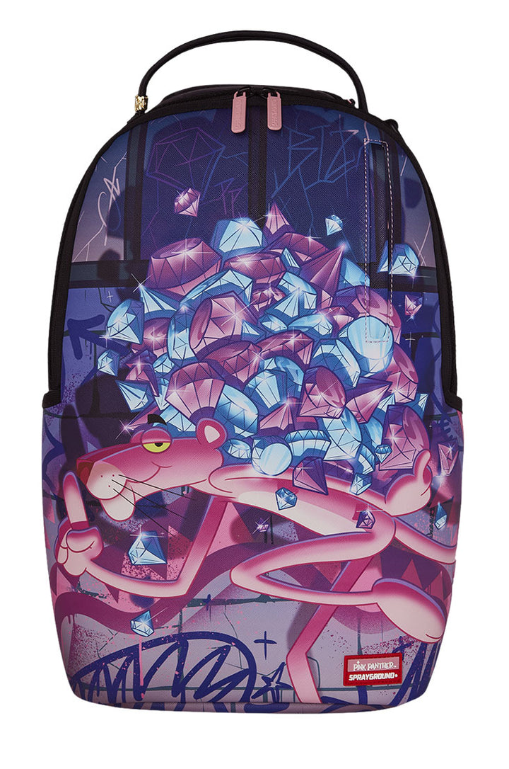 Sprayground Pink Panther Diamond Breakout DLXSV In Pink Purple