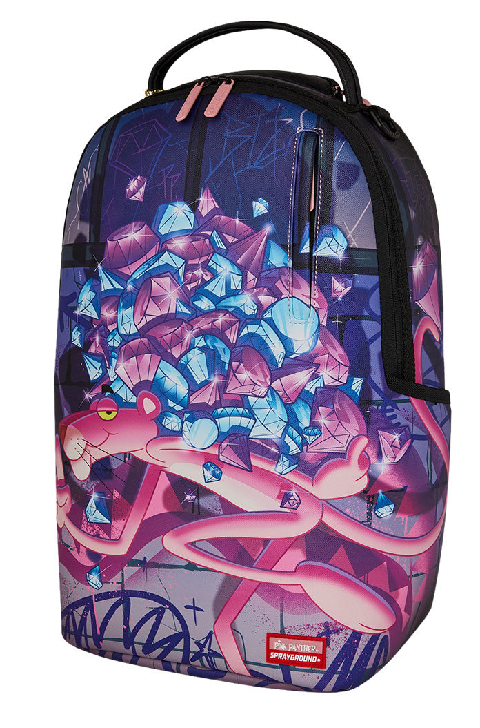 Sprayground Pink Panther Diamond Breakout DLXSV In Pink Purple