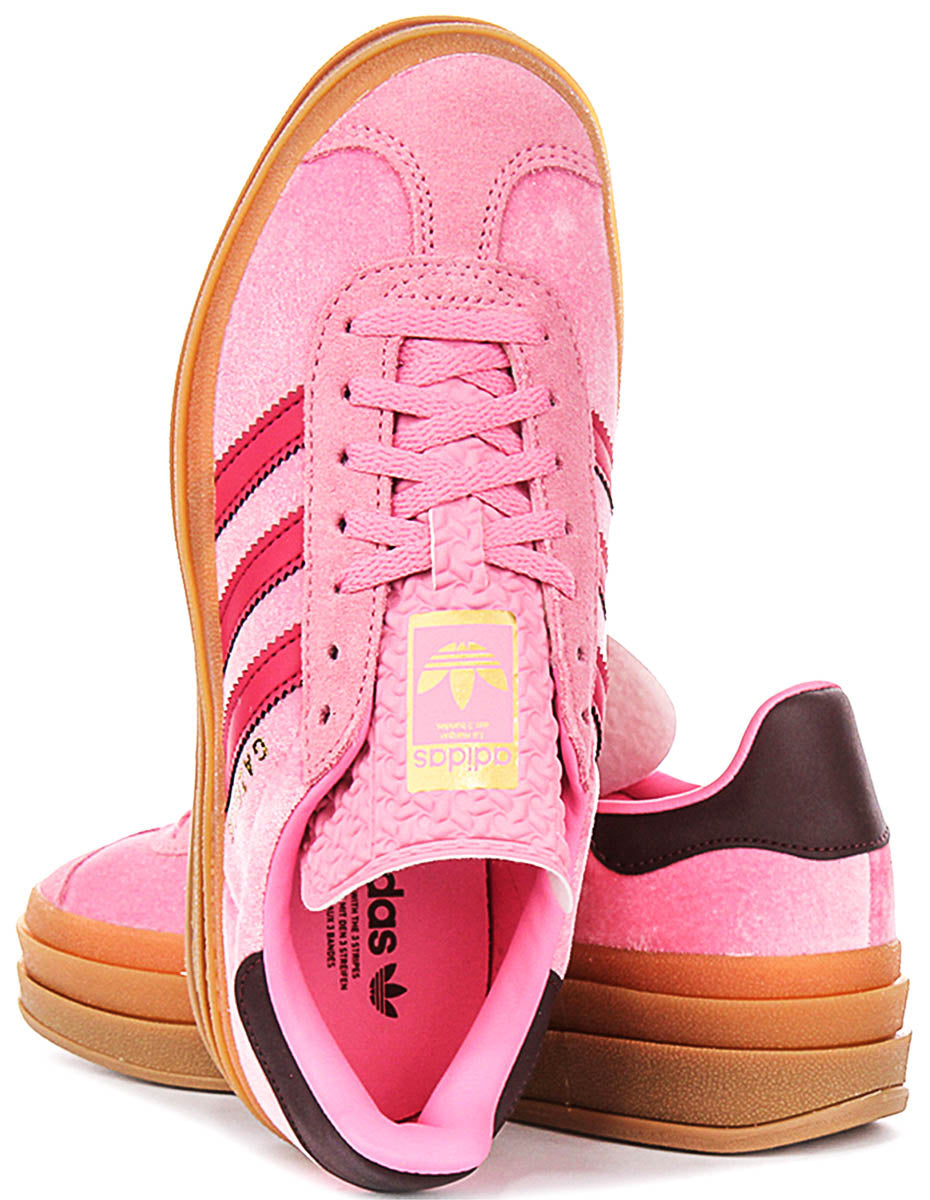 Adidas Gazelle Bold J In Pink For Junior