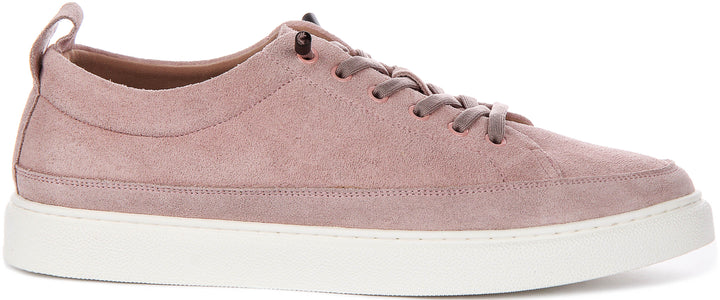 Justinreess England Josh Suede In Pink For Men