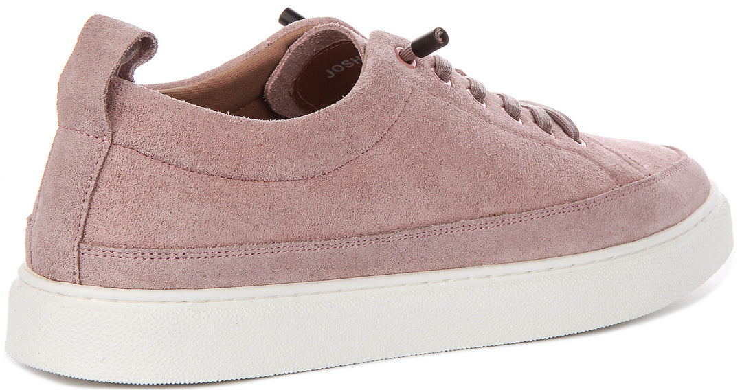 Justinreess England Josh Suede In Pink For Men
