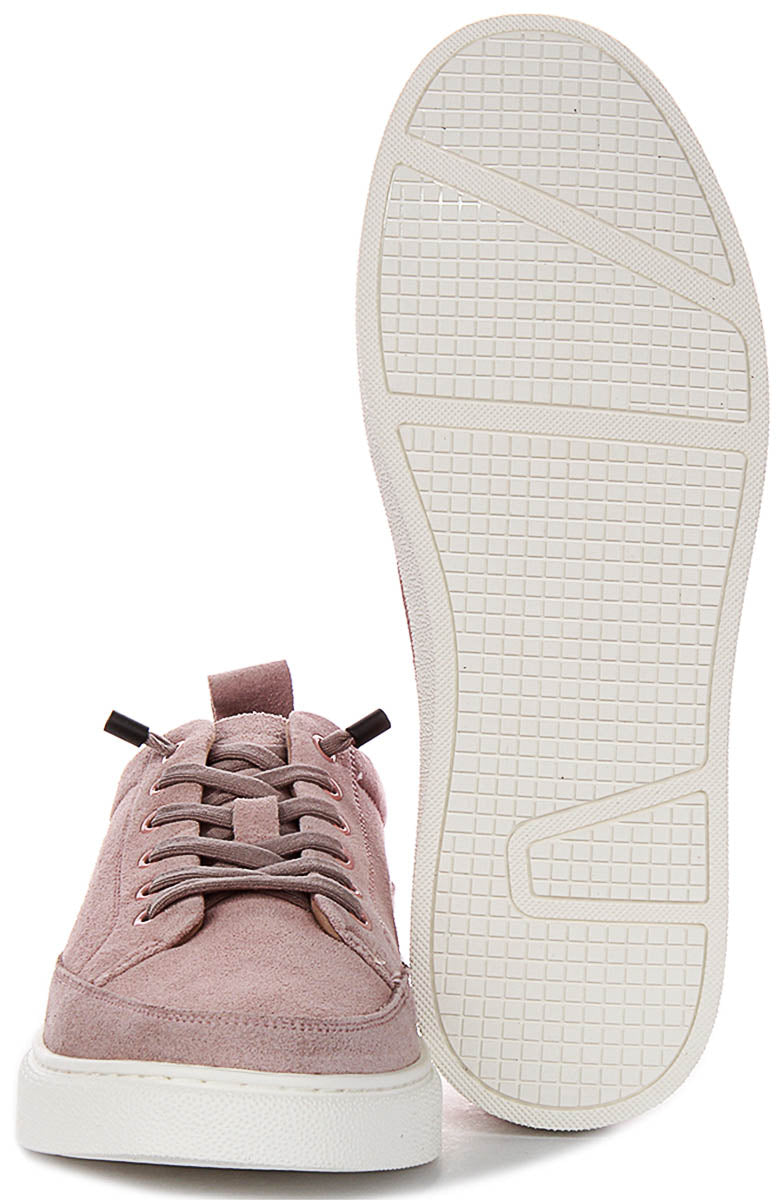 Justinreess England Josh Suede In Pink For Men