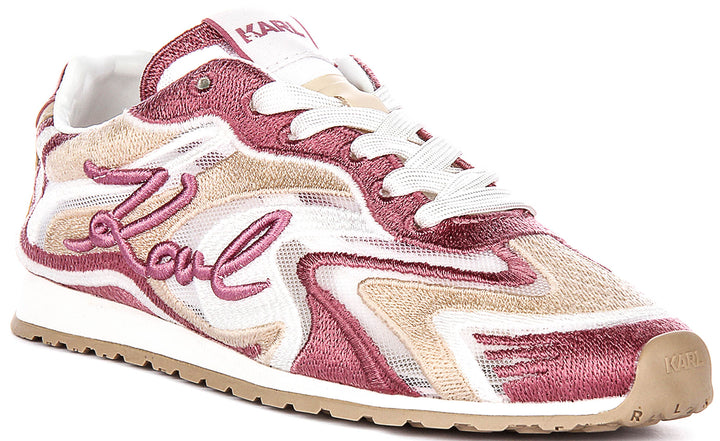 Karl Lagerfeld Venus Mesh Mix In Pink For Women