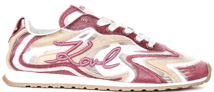 Karl Lagerfeld Venus Mesh Mix In Pink For Women