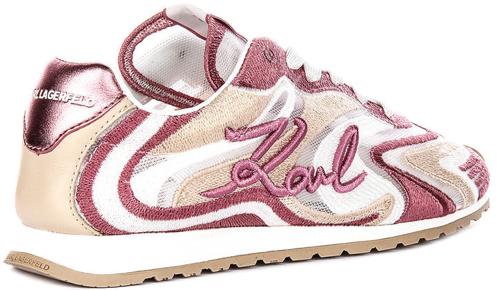 Karl Lagerfeld Venus Mesh Mix In Pink For Women