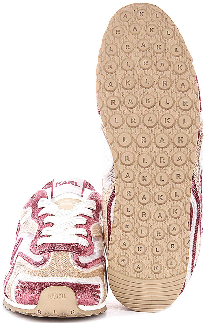 Karl Lagerfeld Venus Mesh Mix In Pink For Women