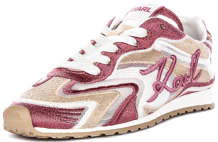 Karl Lagerfeld Venus Mesh Mix In Pink For Women