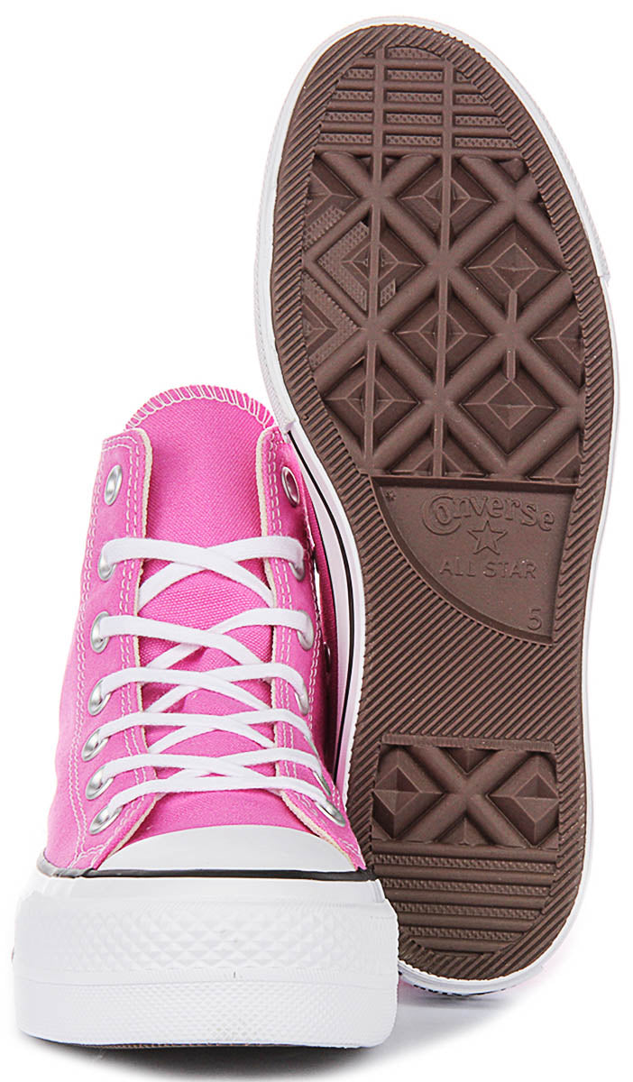 Converse All Star Lift A16101C In Pink Platform For Women