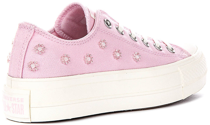 Converse All Star Lift A16108C In Pink Beads Platform