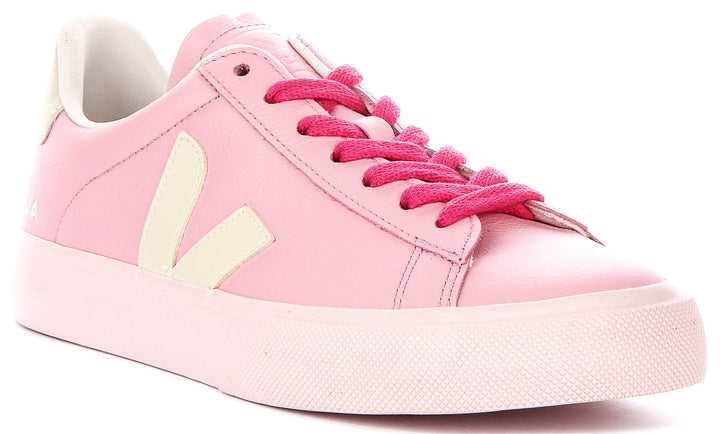 Veja Campo Leather In Pink For Women
