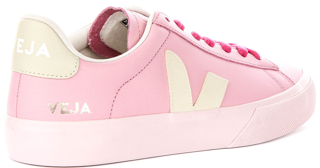 Veja Campo Leather In Pink For Women