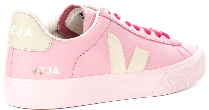 Veja Campo Leather In Pink For Women