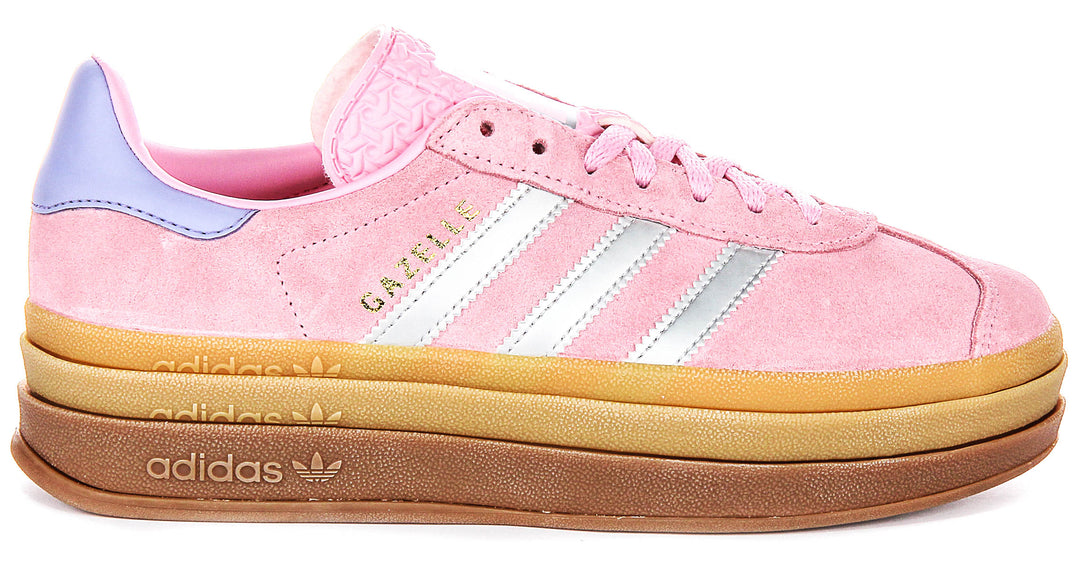 Adidas Gazelle Bold J In Pink Purple For Youth | Platform Trainers 4feetshoes Adidas Gazelle Bold J In Pink Purple For Youth | Platform Trainers 4feetshoes