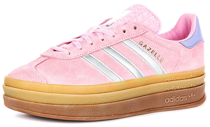 Adidas Gazelle Bold J In Pink Purple For Youth