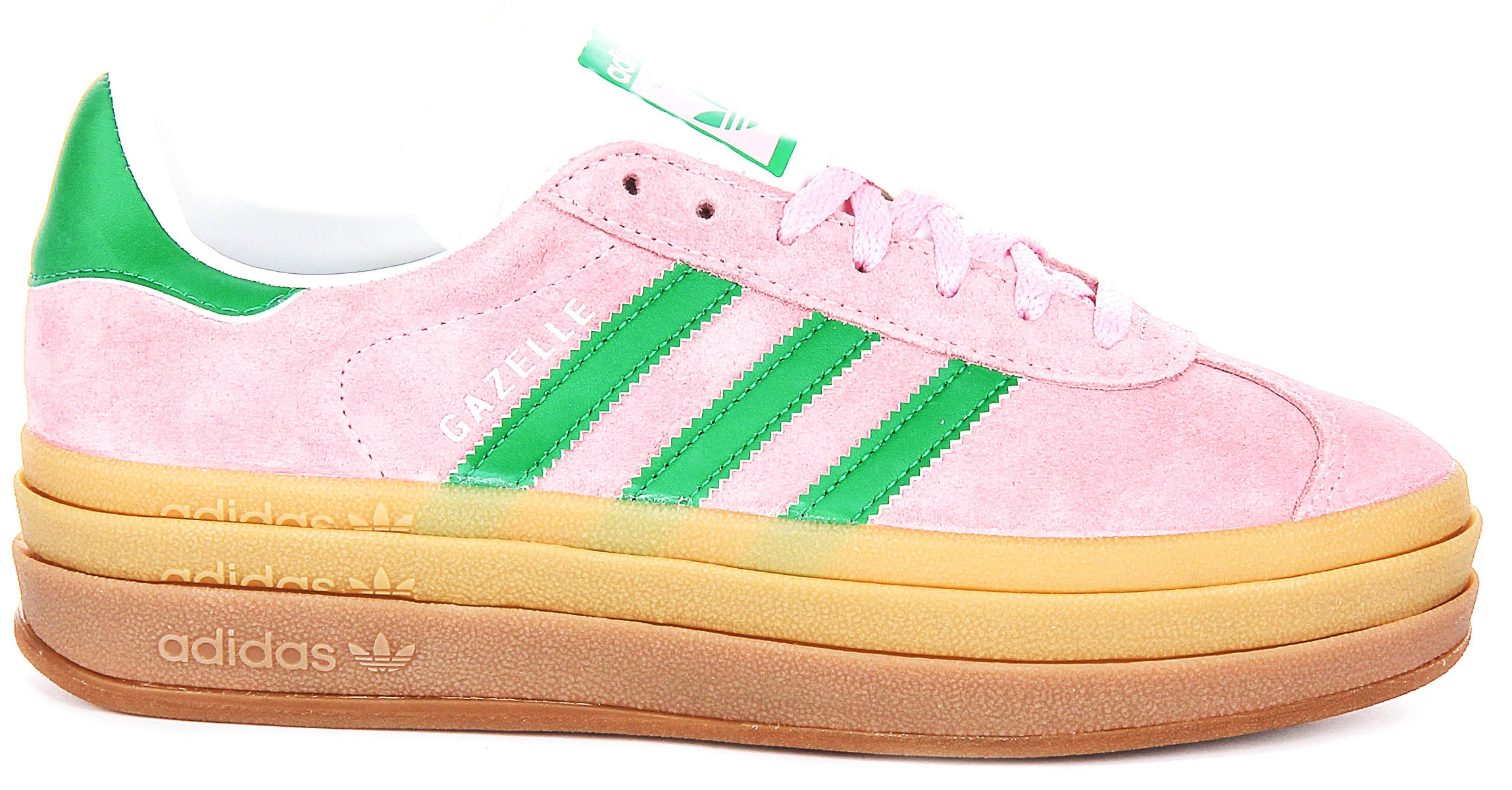 Adidas Gazelle Bold W In Pink White For Women | Platform Trainers