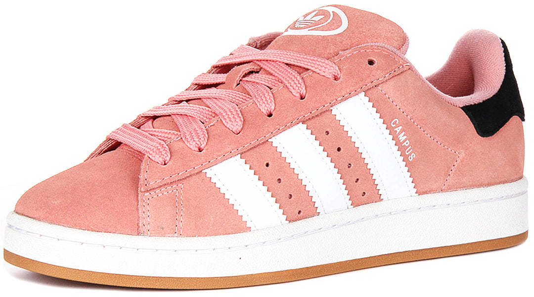 Adidas Campus 00S J In Pink White For Youth | Lace up Skate Trainer 4feetshoes Adidas Campus 00S J In Pink White For Youth | Lace up Skate Trainer 4feetshoes
