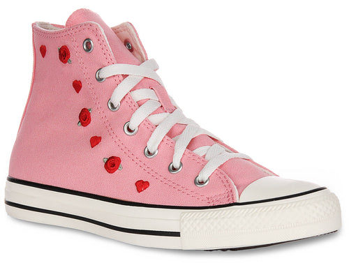 Converse All Star A12624C Heart & Roses In Pink For Junior