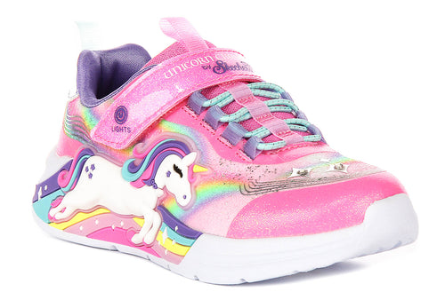 Skechers Unicorn Chaser In Pink Multi For Kids