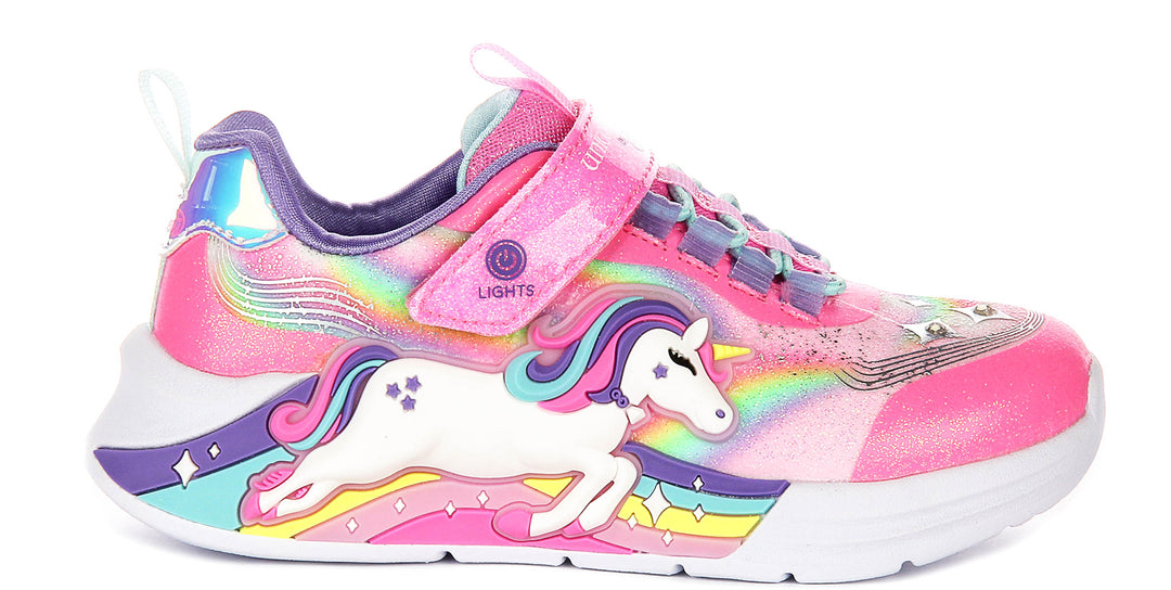 Skechers Unicorn Chaser In Pink Multi For Kids