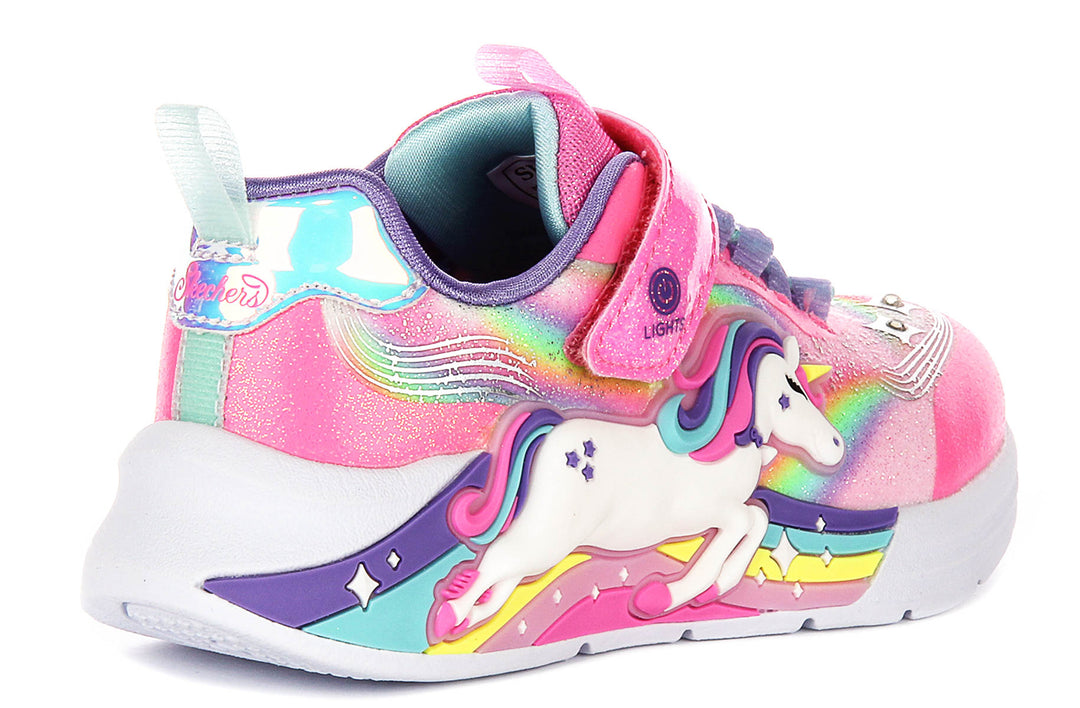 Skechers Unicorn Chaser In Pink Multi For Kids