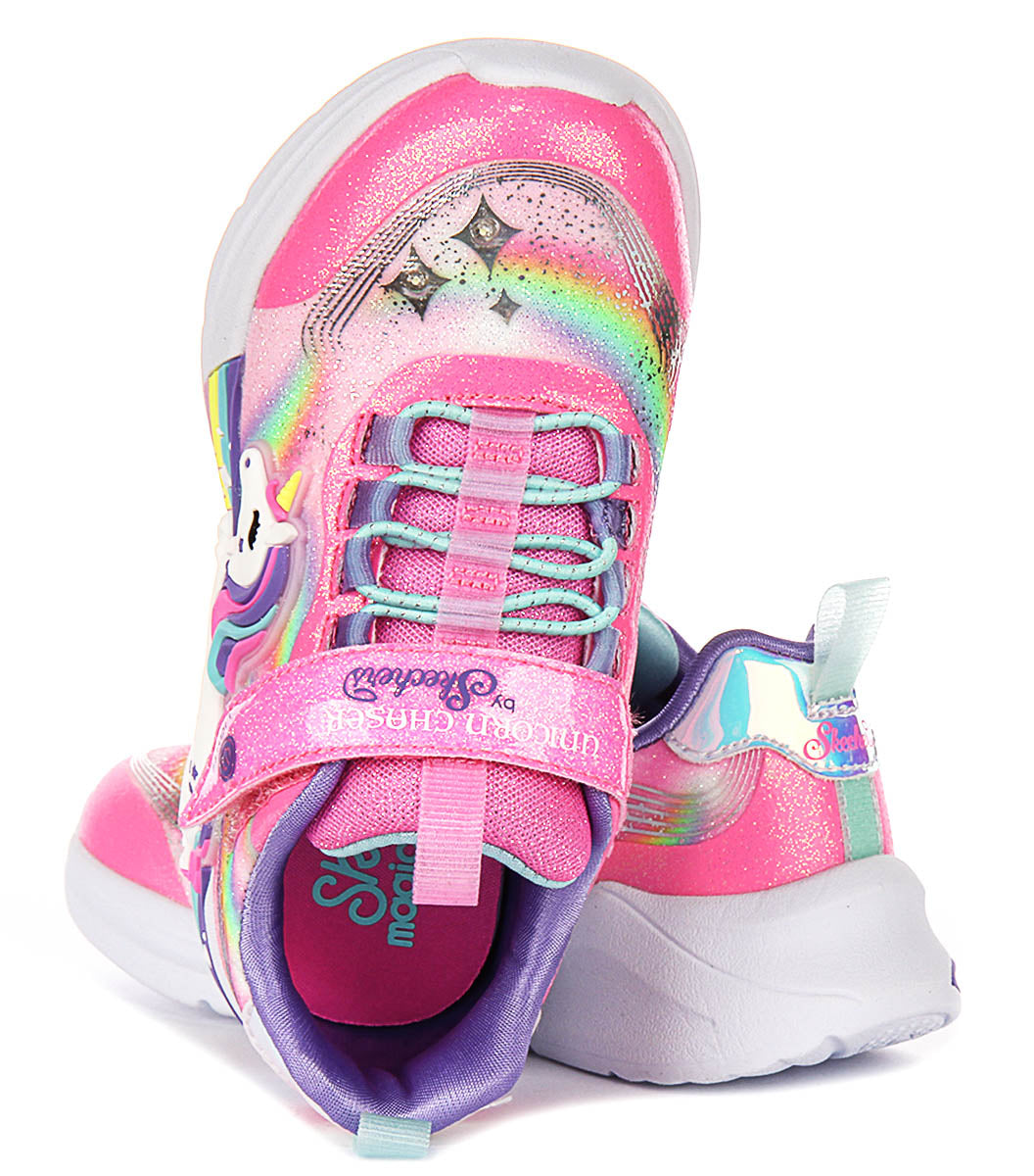 Skechers Unicorn Chaser In Pink Multi For Kids