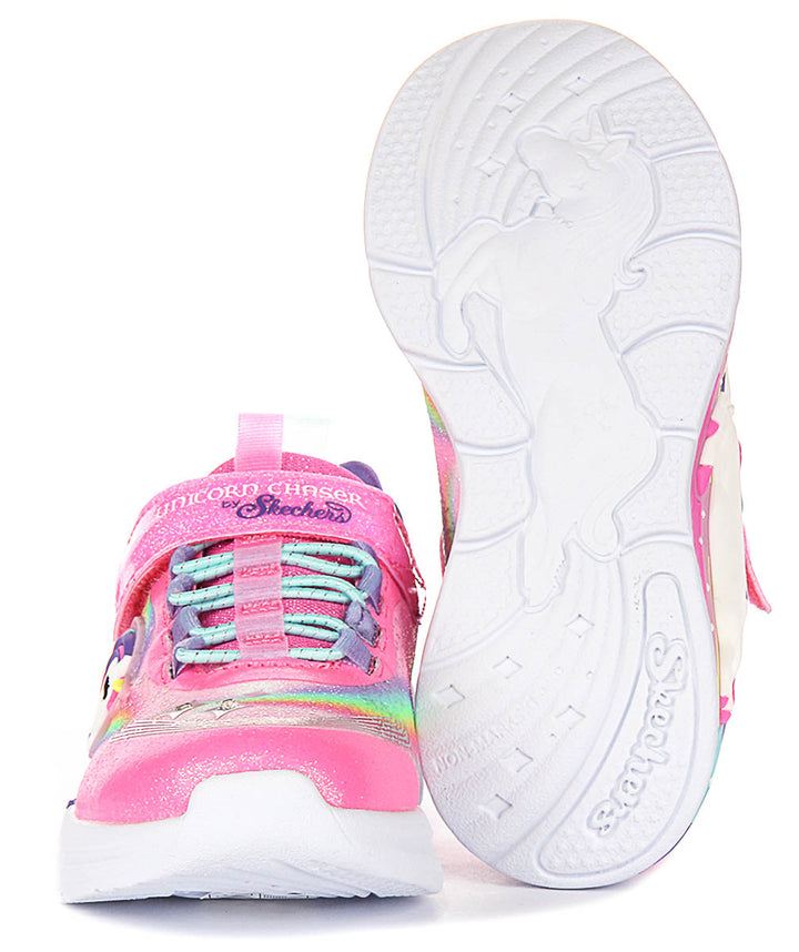 Skechers Unicorn Chaser In Pink Multi For Kids