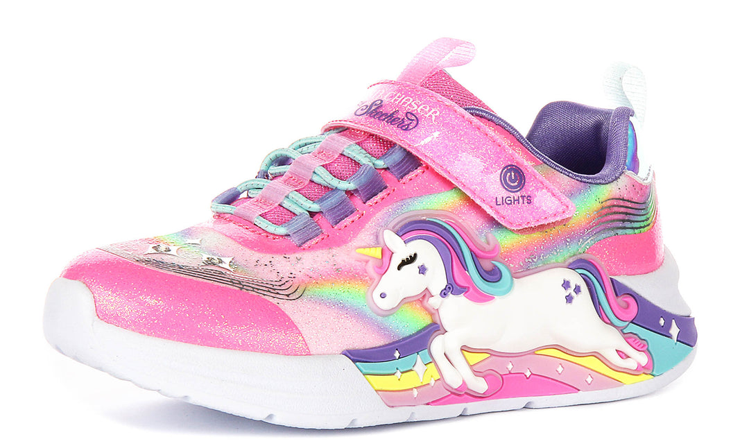 Skechers Unicorn Chaser In Pink Multi For Kids