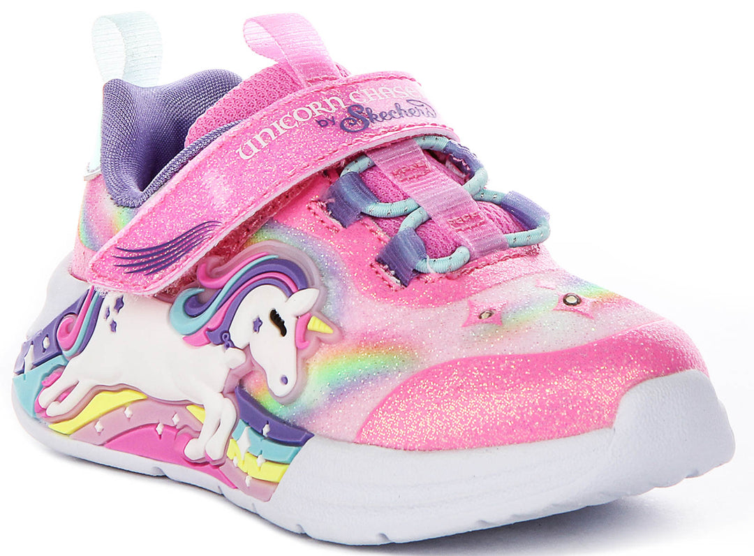 Skechers Unicorn Chaser In Pinkmulti For Toddler