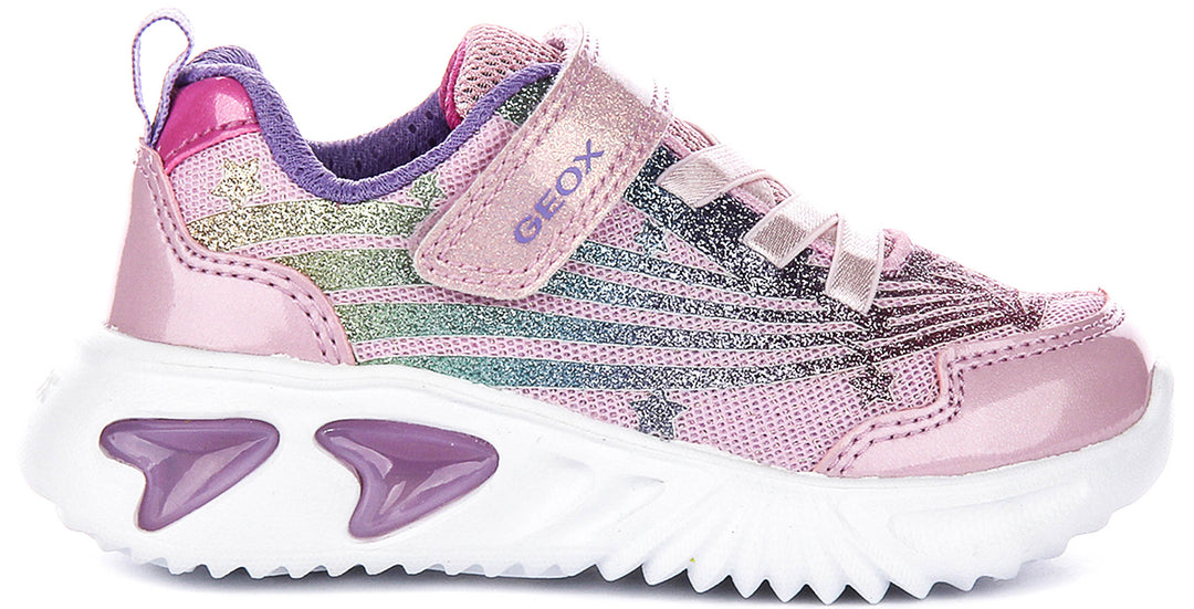 Geox J Assister G B In Pinkmulti For Kid